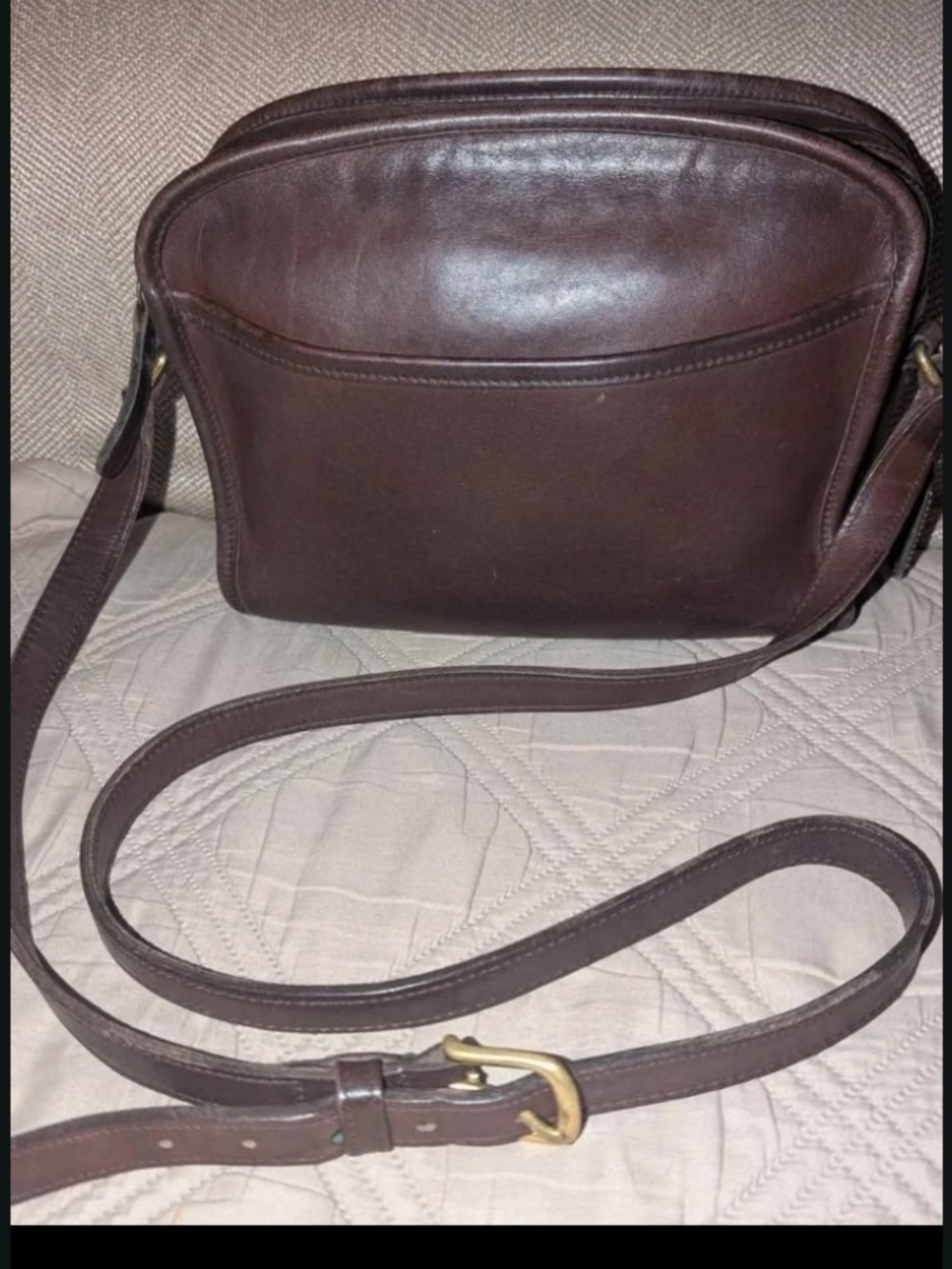 Coach Dark Brown Leather Crossbody Bag